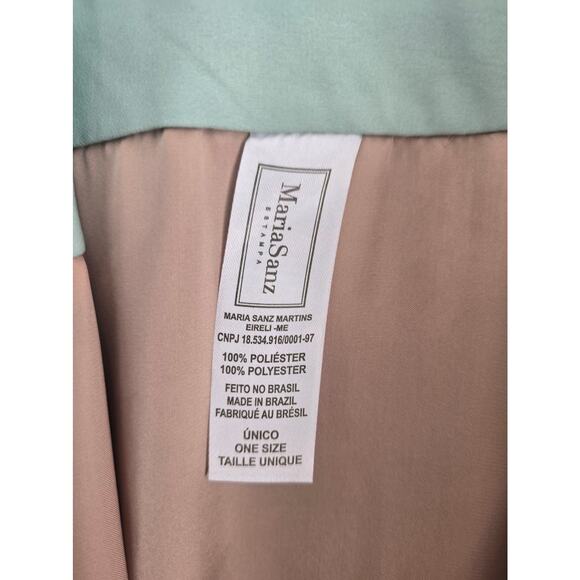 Maria Sanz Mint Green Colorful Dress One Size - Picture 5 of 6